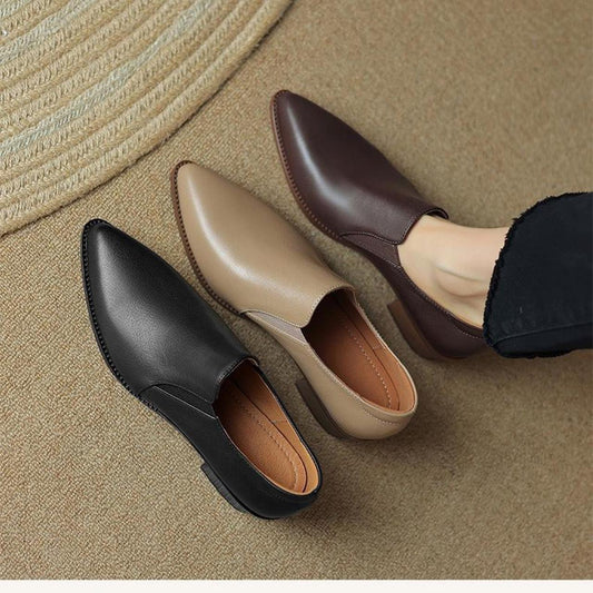 Leather shoes