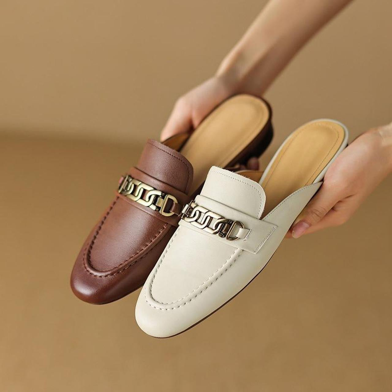 Leather shoes