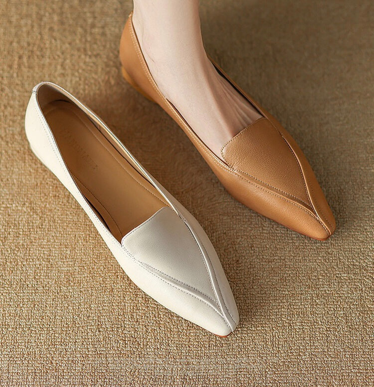 Leather shoes / lotus