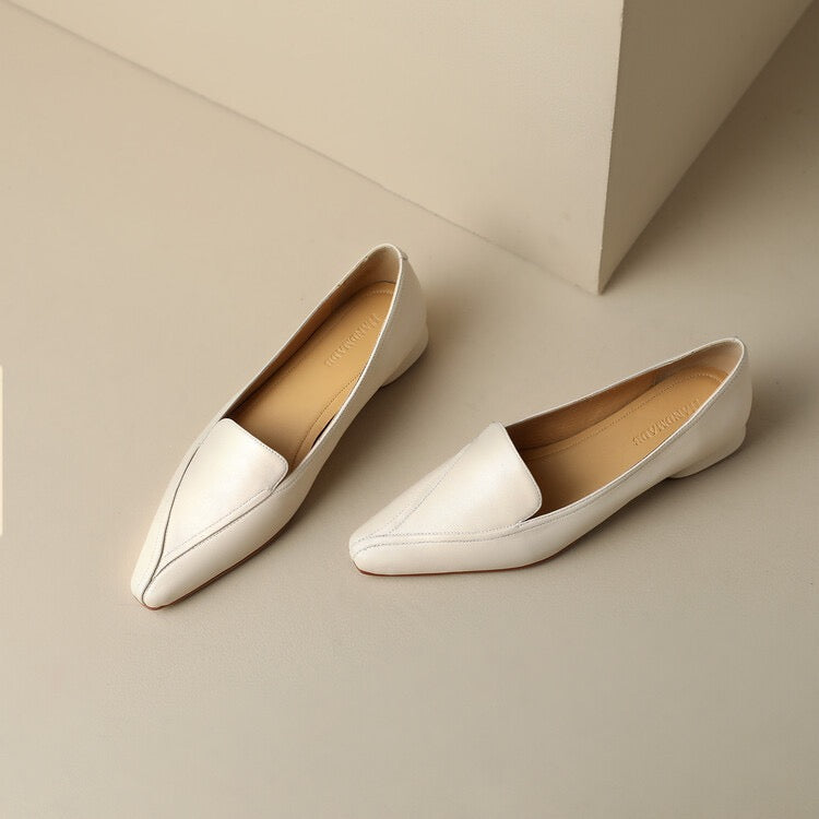 Leather shoes / lotus