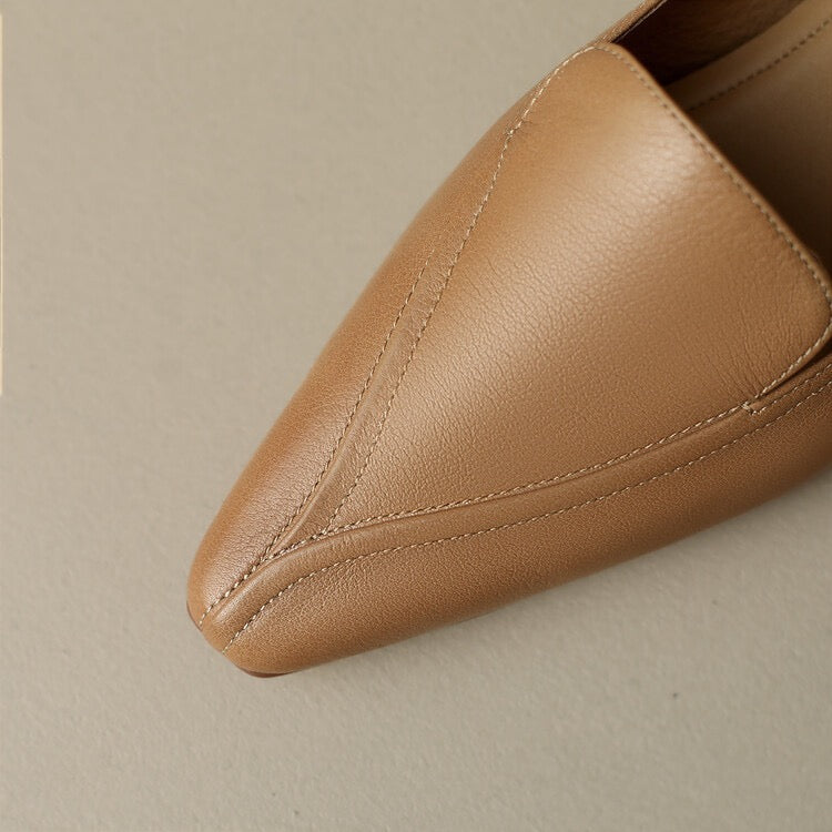 Leather shoes / lotus