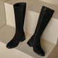 Leather boots
