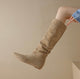 Leather boots