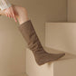 Leather boots