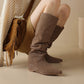 Leather boots