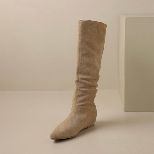 Leather boots