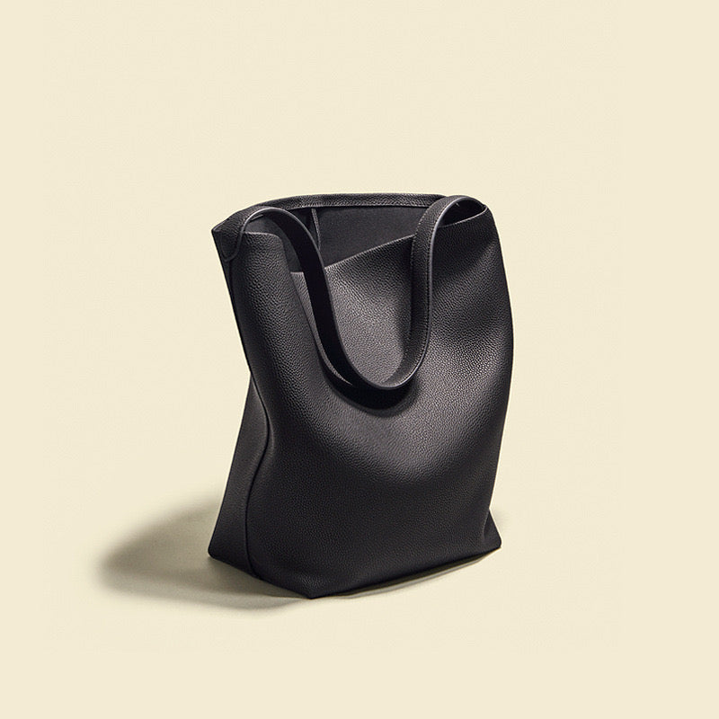 Full-Grain Leather bag | bucket handbag