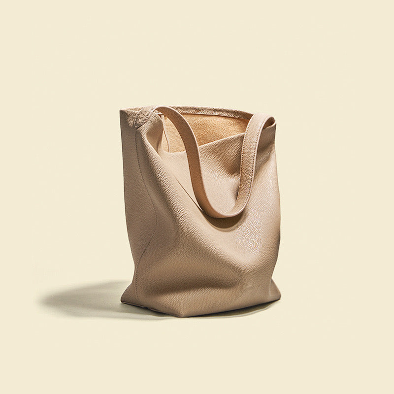 Full-Grain Leather bag | bucket handbag
