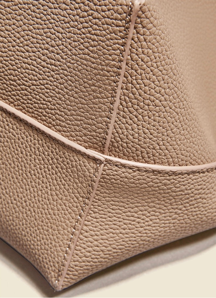 Full-Grain Leather bag | bucket handbag