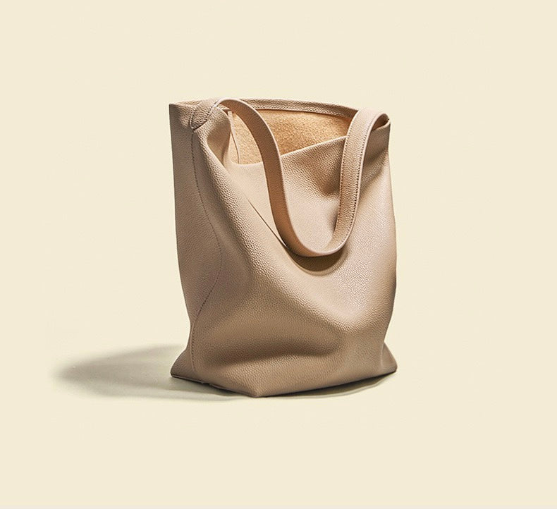 Full-Grain Leather bag | bucket handbag