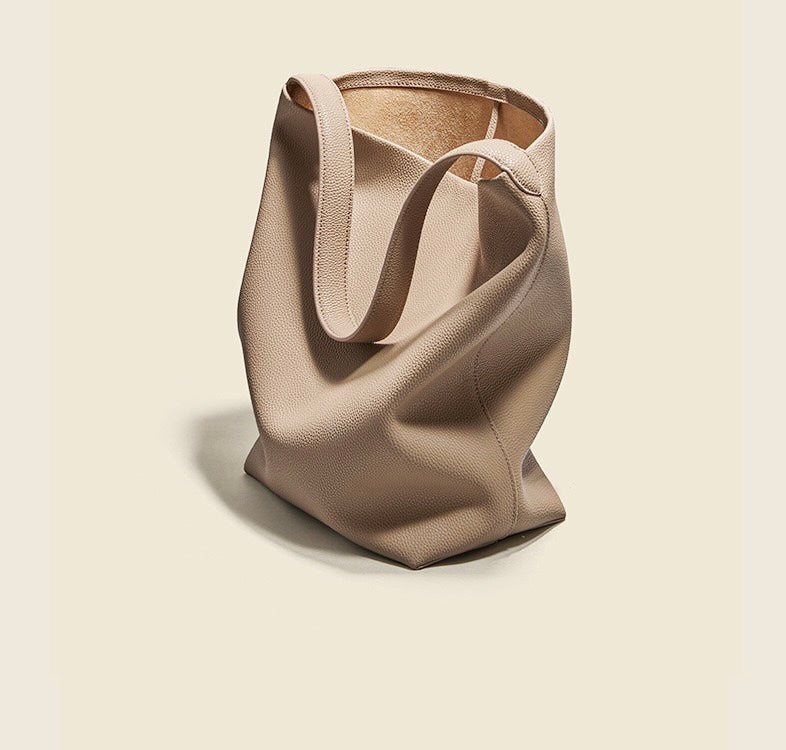 Full-Grain Leather bag | bucket handbag