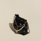 Top-Grain Leather bag | pearl handle bag