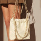 Top-Grain Leather bag | pearl handle bag
