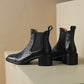Leather boots