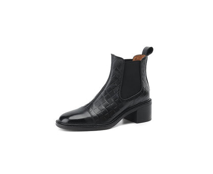 Leather boots