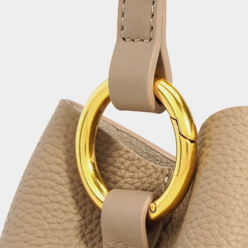 Full-Grain Leather bag | Red tea