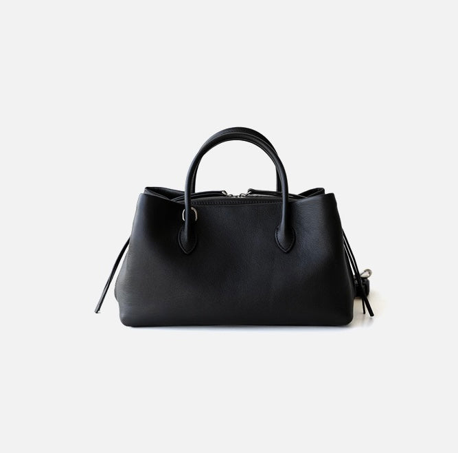 Full-Grain Leather bag | All black