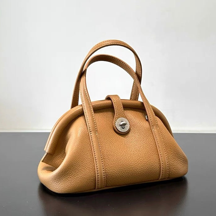 Full-Grain Leather Bag | Sea shell