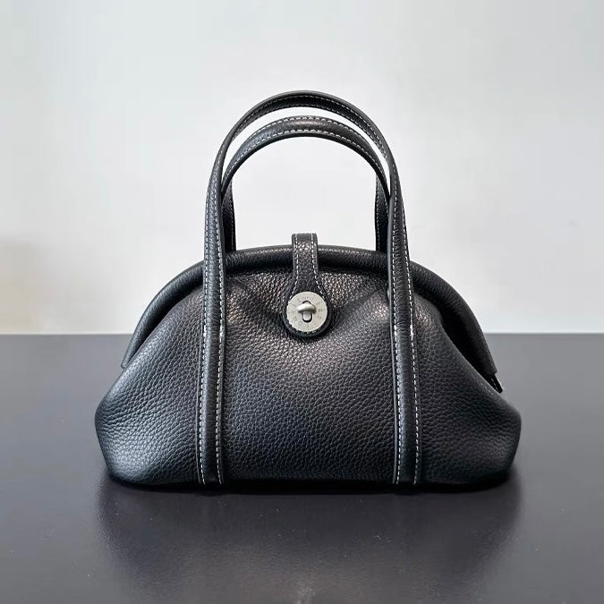 Full-Grain Leather Bag | Sea shell