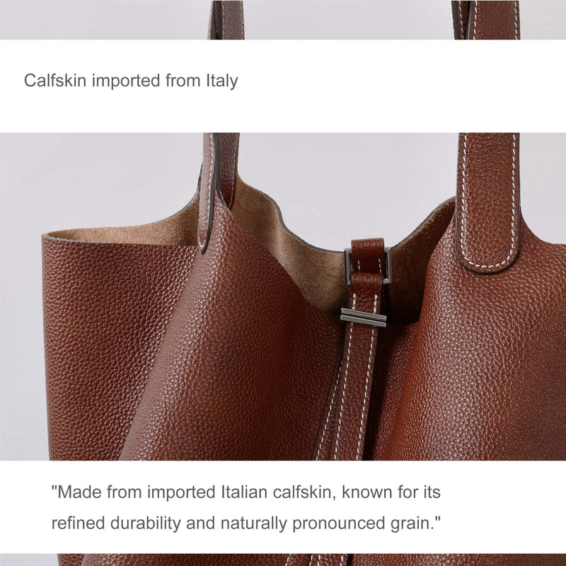 Full-Grain Leather Bucket Bag | Energy