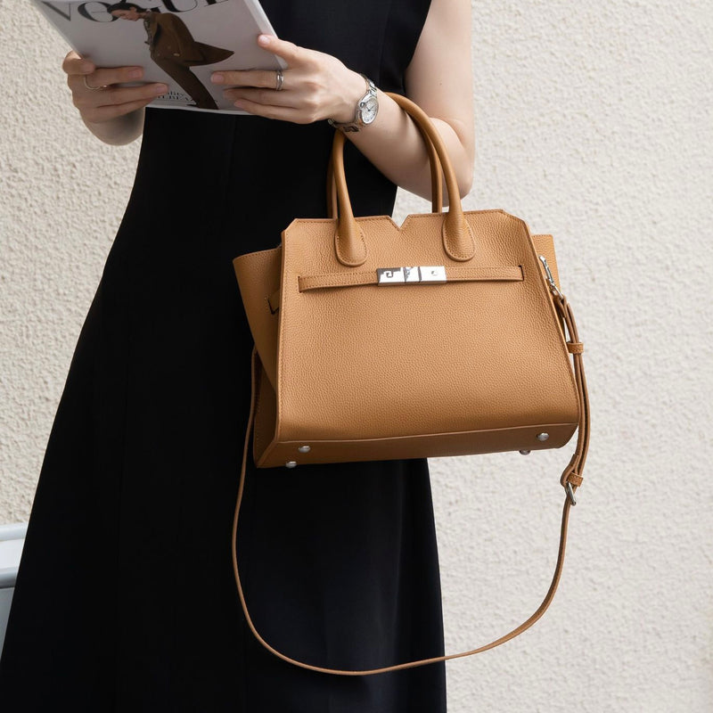 Full-Grain Leather Bag | Pure tea