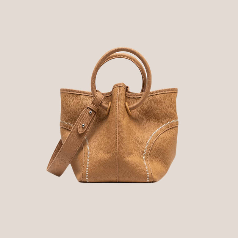 Full-grain leather bag｜niche commuter tote