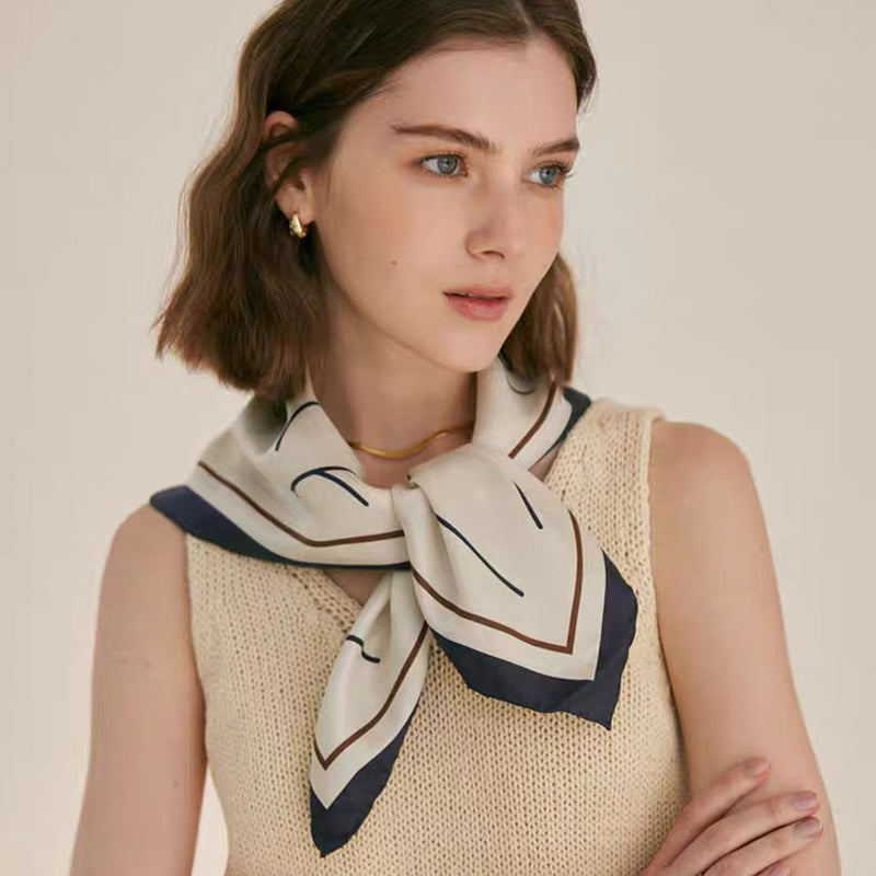 Twill Silk scarf | Boundary