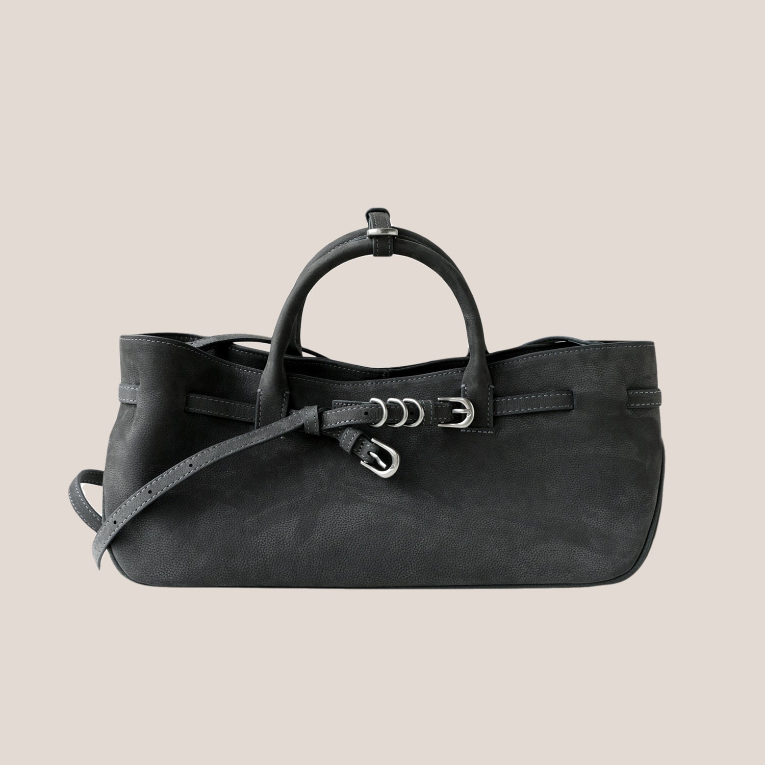 Full-grain leather | Suede Bag | Lynx
