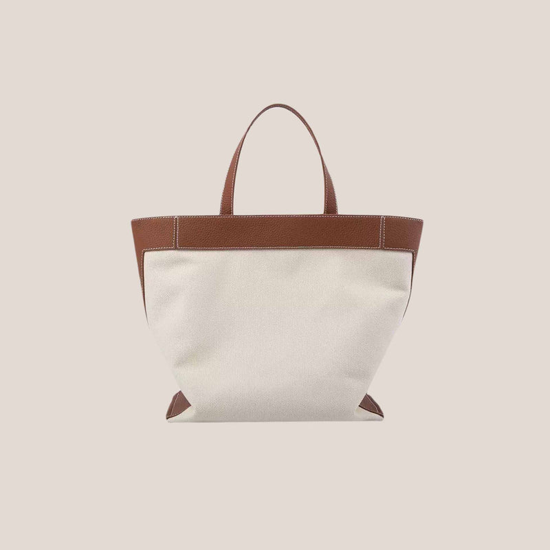 Full-Grain Leather and Canvas Bag | Simple Apple
