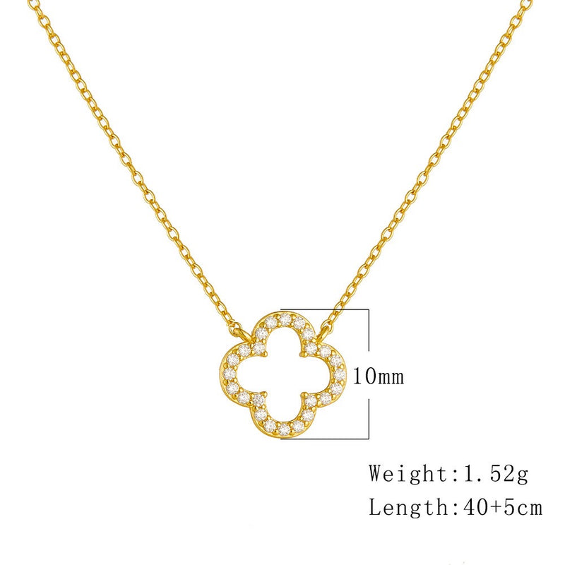 925 sterling silver necklace | 18K gold plated | Lucky life