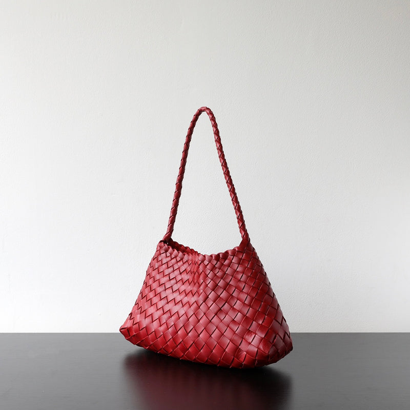Full-grain leather bag | Woven bag | Sunlight