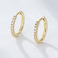 925 sterling silver earrings | 18K gold plated | Basic ring
