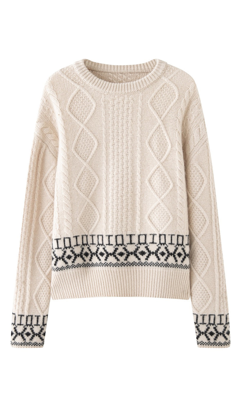 Cable-Knit Cashmere Sweater | Clara