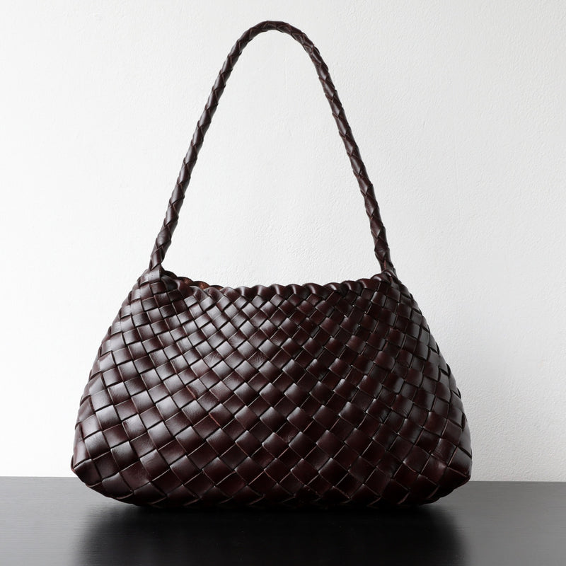 Full-grain leather bag | Woven bag | Sunlight