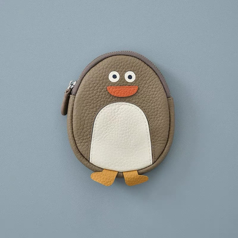 Genuine leather change purse | penguin