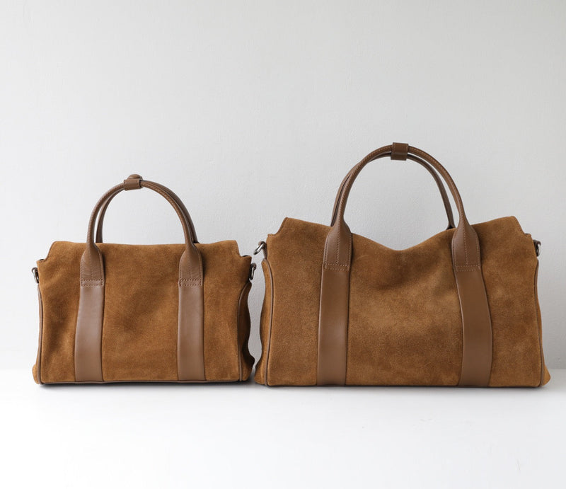 The Sawyer｜Suede bag  | Full-Grain Leather Bag