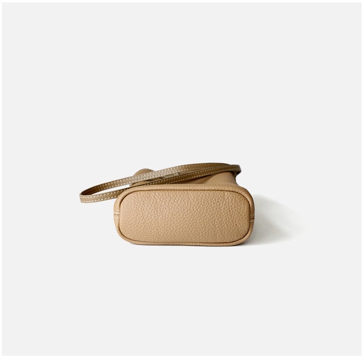 Full-Grain Leather mini bag | Mini bucket