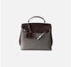 Refined split cowhide leather and Wool Blend Patchwork Bag | Open country