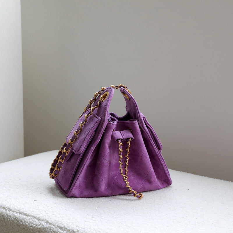 Suede Lambskin Chain Bag | Solea