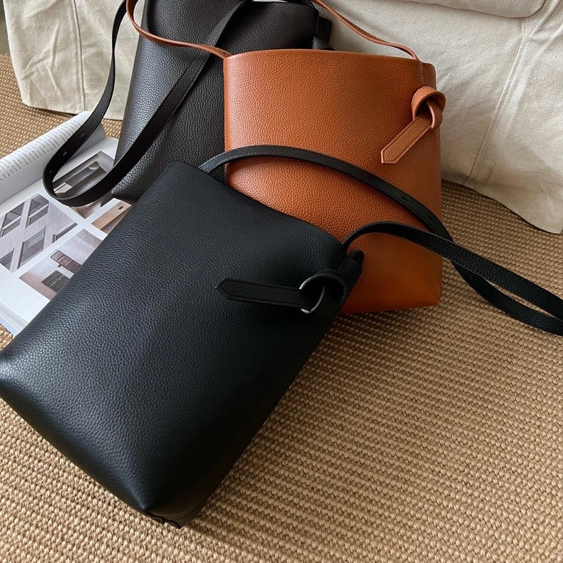 Full-Grain Leather bag | bucket handbag | Ego