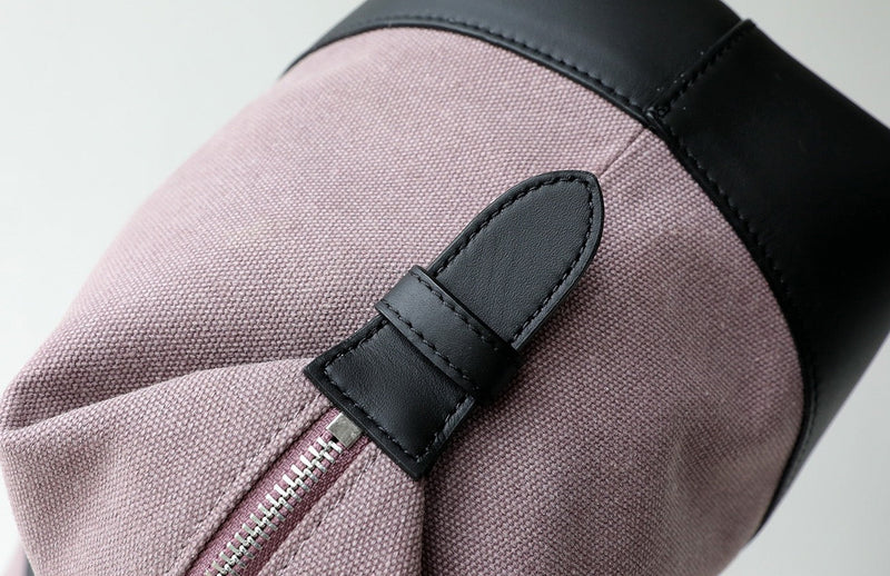 Canvas and Full-grain leather Tote |  Open Road