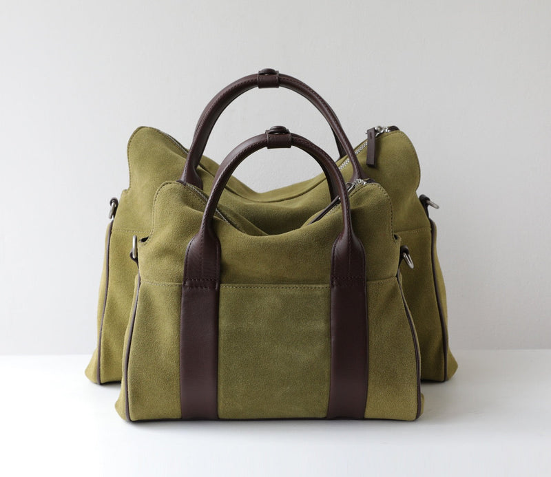 The Sawyer｜Suede bag  | Full-Grain Leather Bag