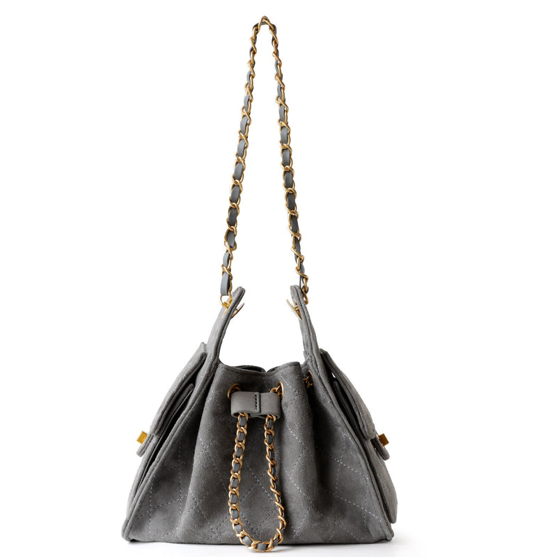 Premium Lambskin Leather Chain Shoulder Mini bag | Aurora