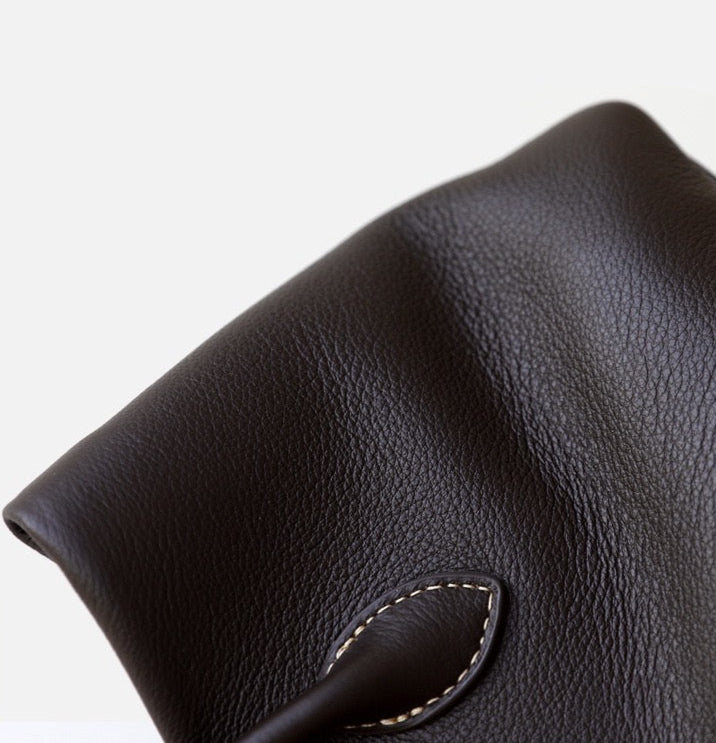 Full-Grain Leather bag | All black