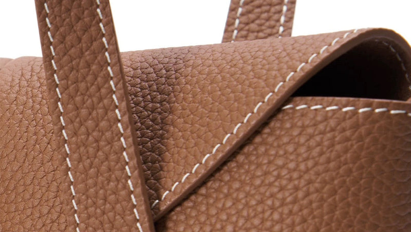 Full-Grain Leather Bag |  Togo Leather  | Crafted Carry