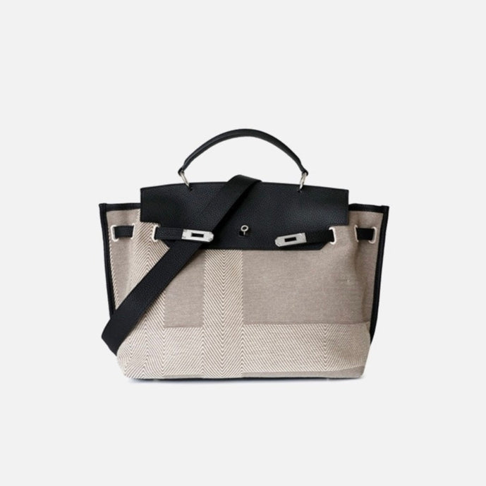 Full-Grain Leather and Canvas bag |  Canvas first