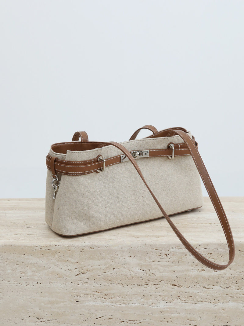 Linen Canvas and Full-Grain Leather | Dune