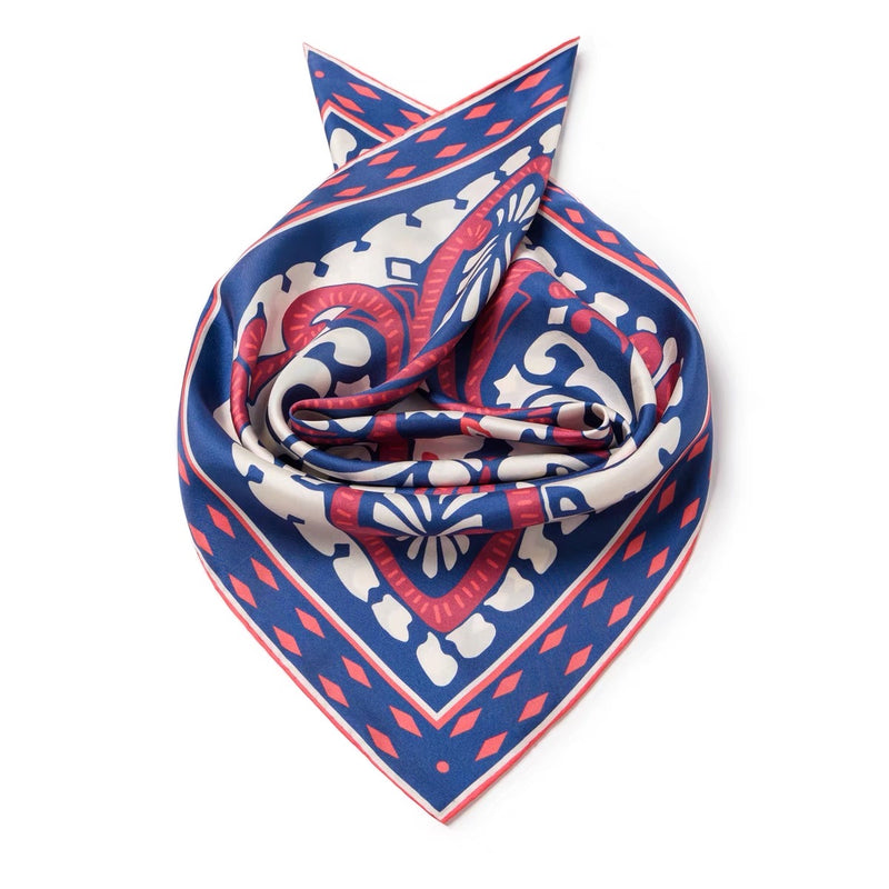 Twill Silk scarf | Purple Forest