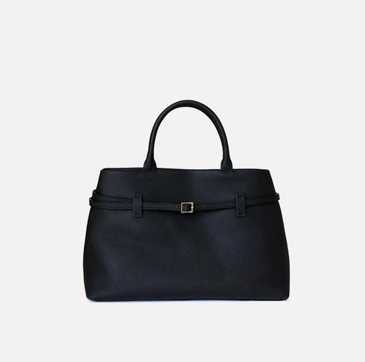 Full-Grain Leather Bag | Sea and woman