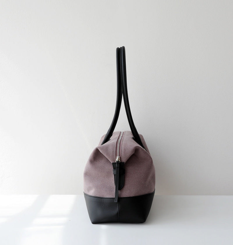 Canvas and Full-grain leather Tote |  Open Road